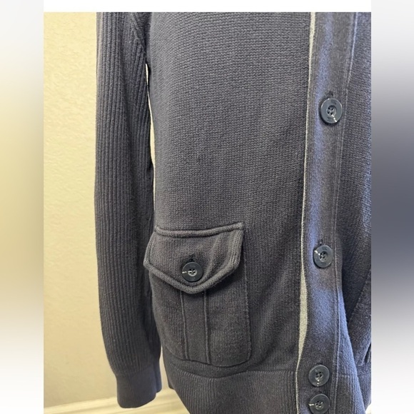 Canterbury of New Zealand M Mens Blue Button up Cardigan Sweater Academia $168 - Picture 8 of 12